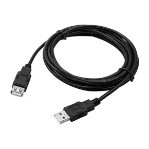 (2.0), USB A M - USB A F, 3m, schwarz, Logo, Preis für 1 Stk